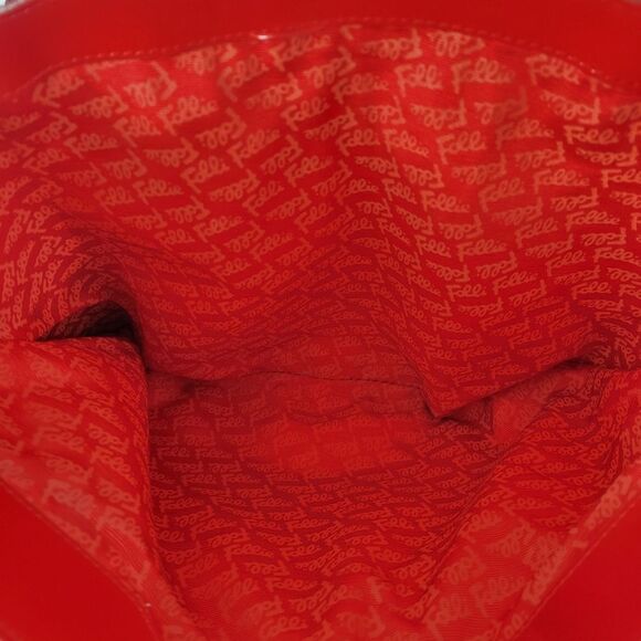 Folli Follie Red Patent Logomania Handbag - Picture 11 of 14